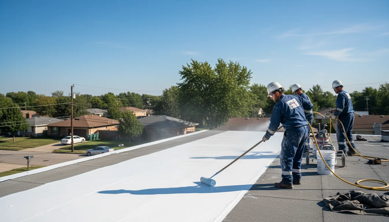 Commercial roof coating in Weaverville, NC near me